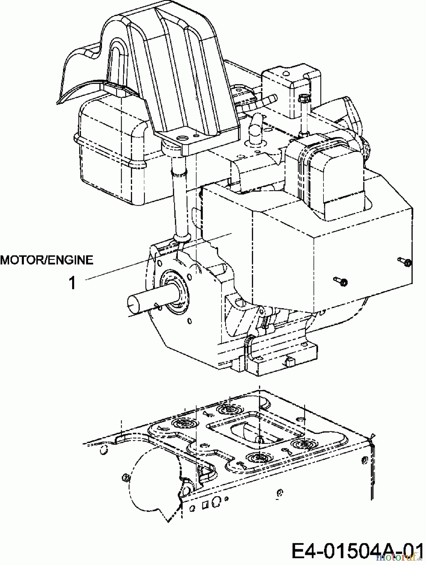  MTD Schneefräsen E 660 G 31AV6RHG678  (2007) Motor