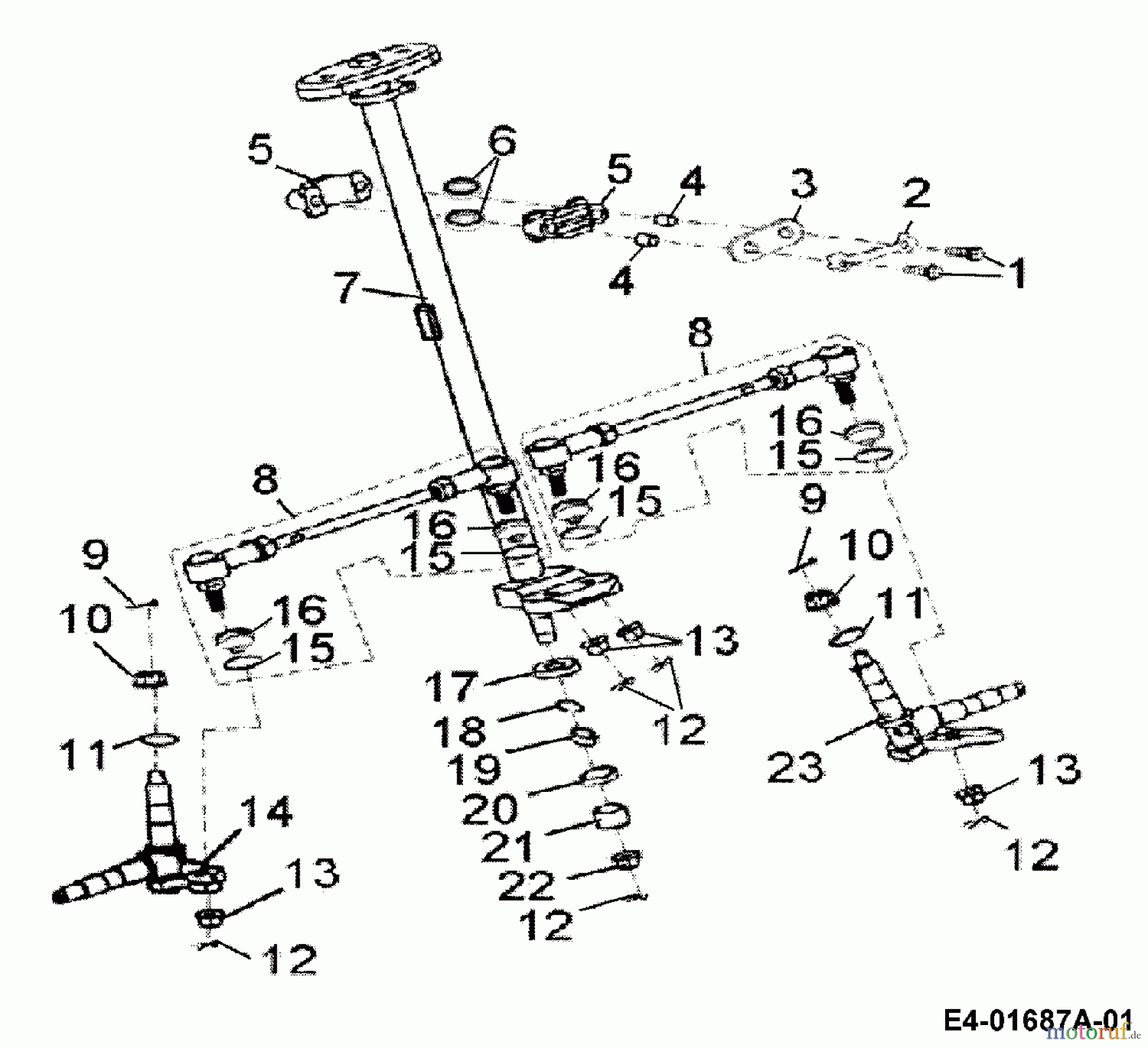 Cub Cadet Quads SP 50 36AA112-603 (2006) Lenkung, Vorderachse