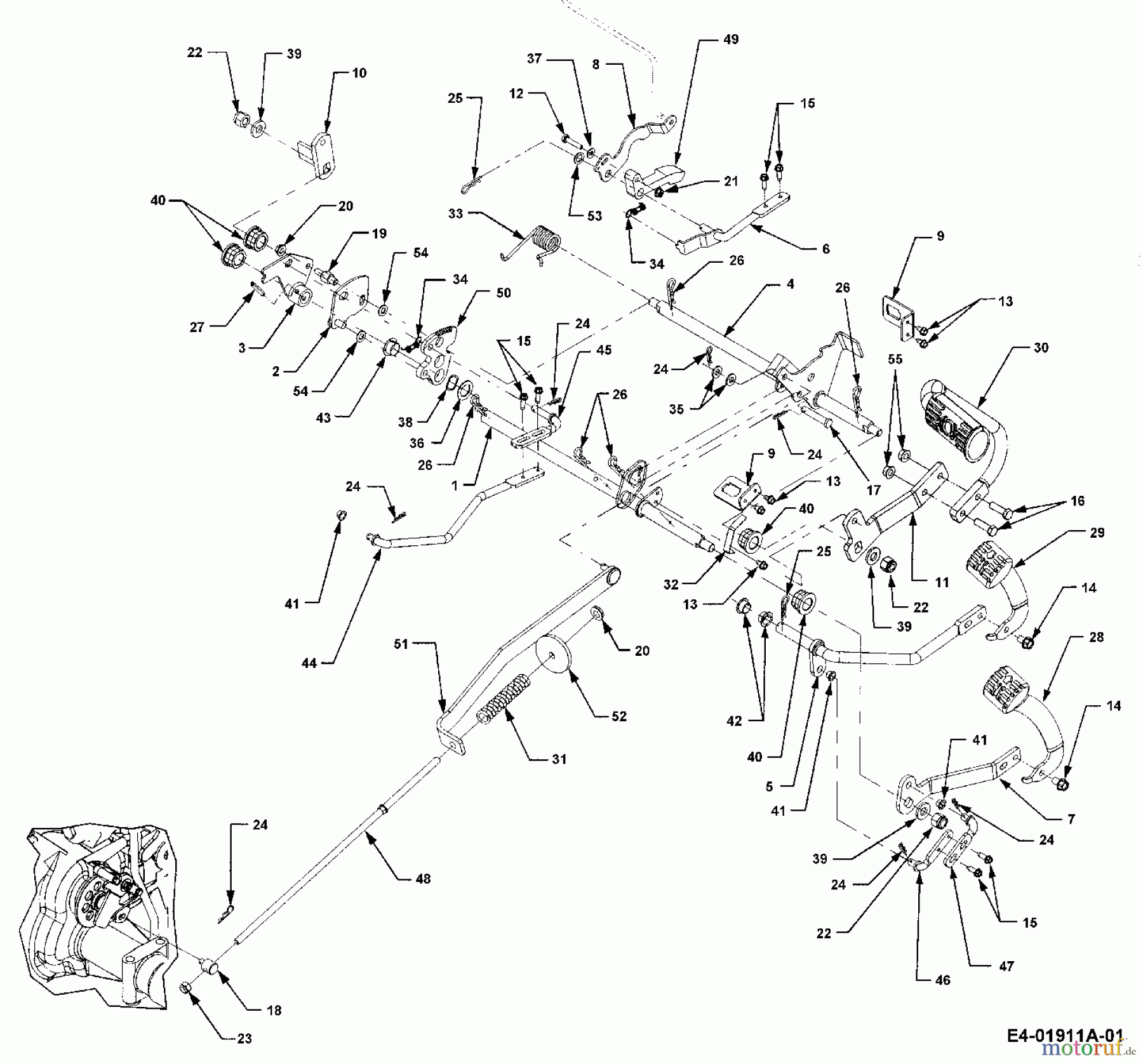  Cub Cadet Gartentraktoren HDS 3235 14B-692-603  (2006) Pedale