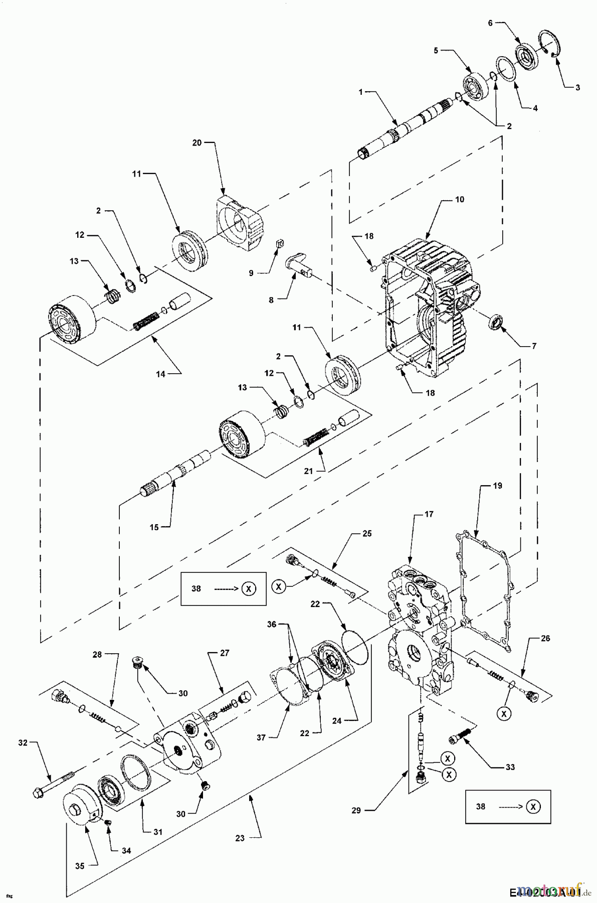  Cub Cadet Gartentraktoren HDS 3200 14A-652-603  (2002) Hydrostat