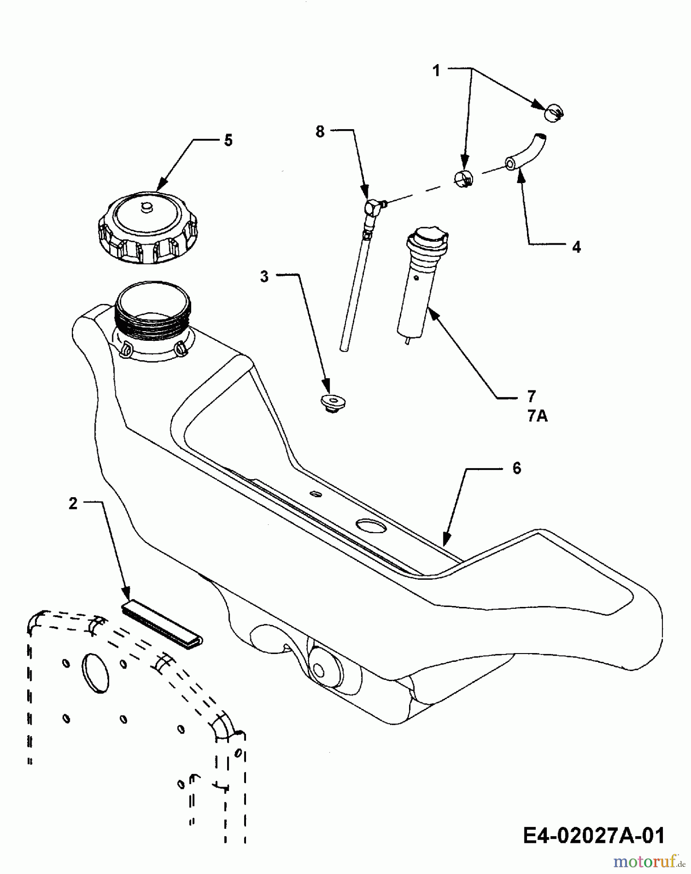  Cub Cadet Gartentraktoren HDS 3200 14A-652-603  (2001) Tank