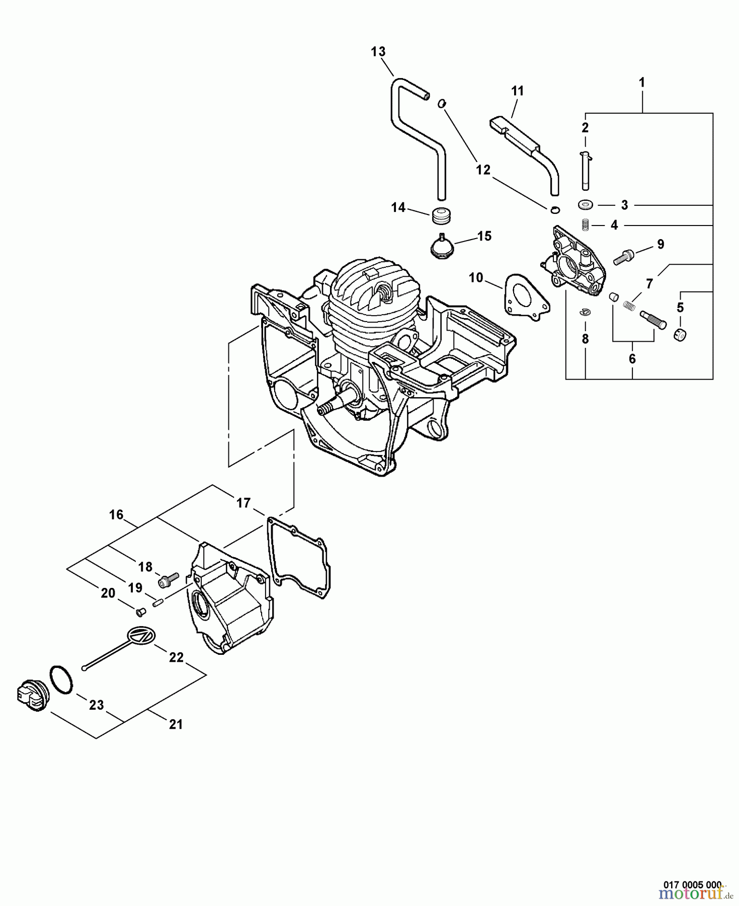  Echo Sägen, Kettensägen CS-440 - Echo Chainsaw, S/N: 10001001 - 10999999 Auto-Oiler, Oil Tank