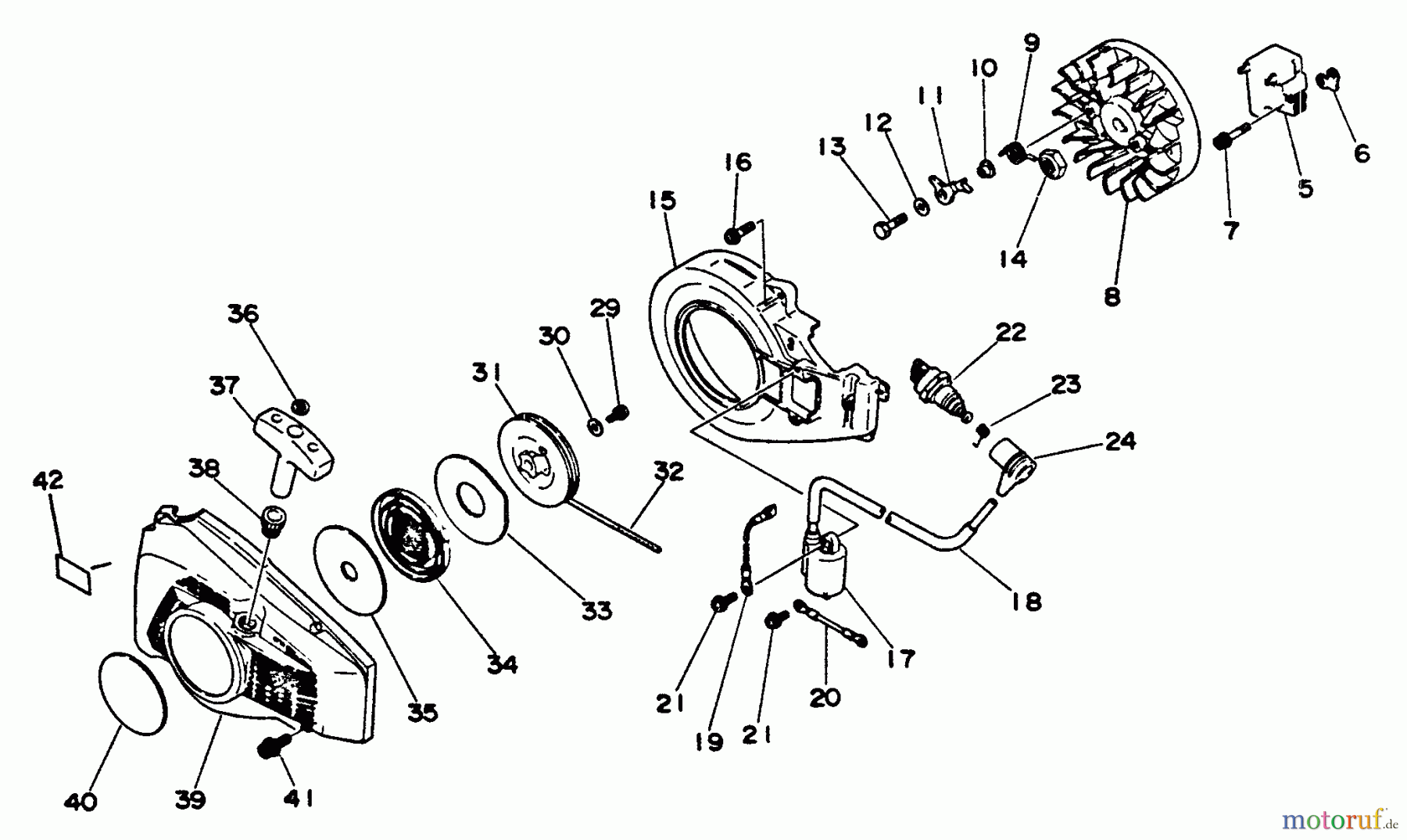 Echo Sägen, Kettensägen CS-550EVL - Echo Chainsaw Ignition, Starter