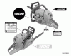 Echo CS-550P - Chainsaw, S/N: C10712001001 - C10712999999 Ersatzteile Labels