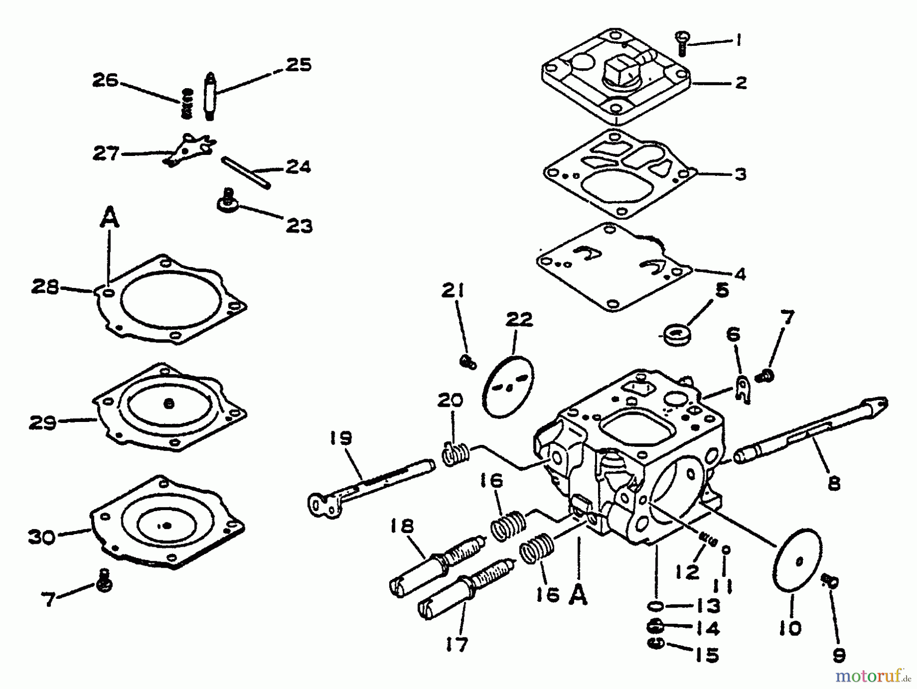 Echo Trennsägen CSG-6700 - Echo Cut-Off Saw, S/N: 005531 - 999999 Carburetor