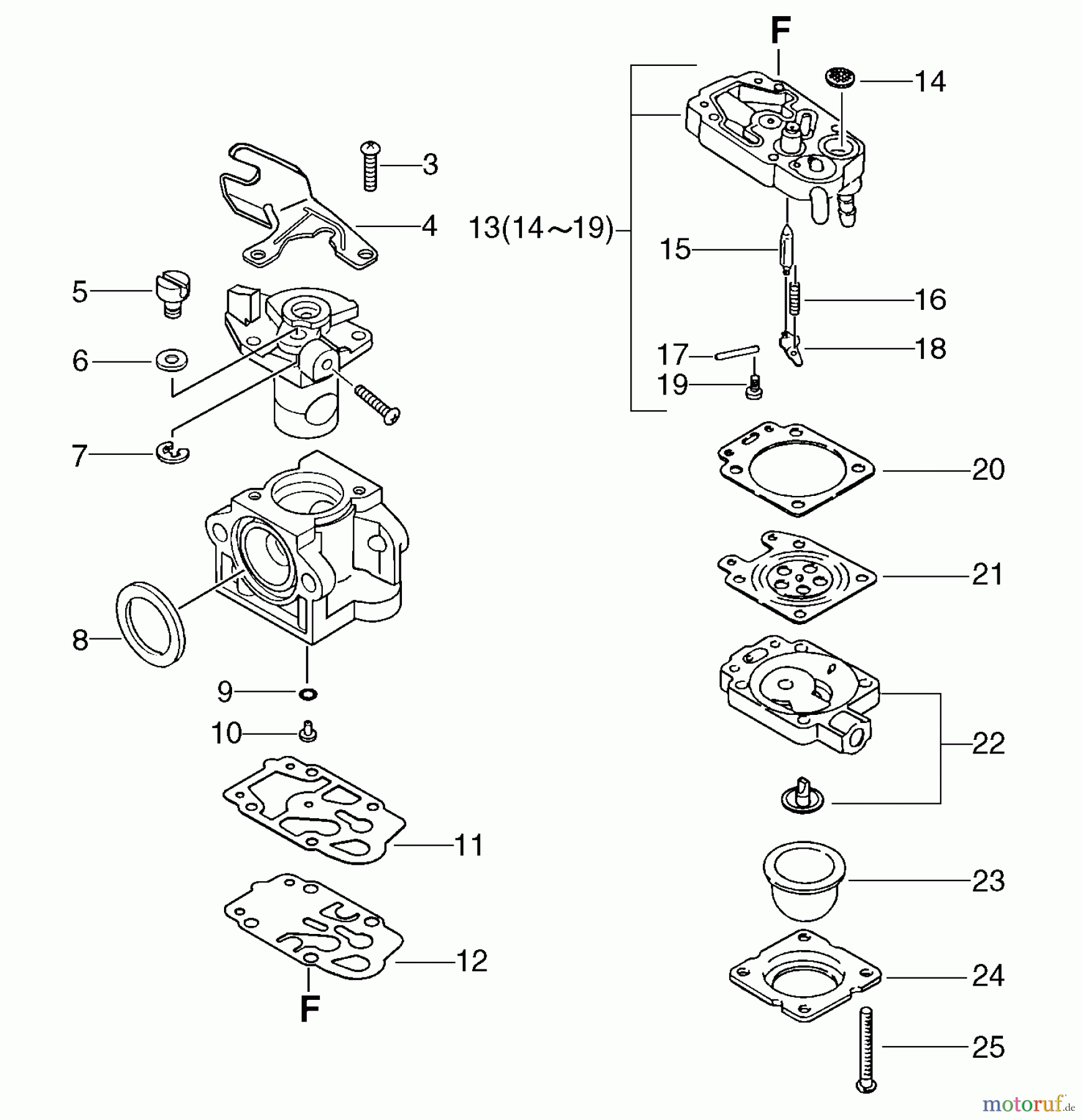  Echo Trimmer, Faden / Bürste CLS-5000 - Echo Clearing Saw Carburetor