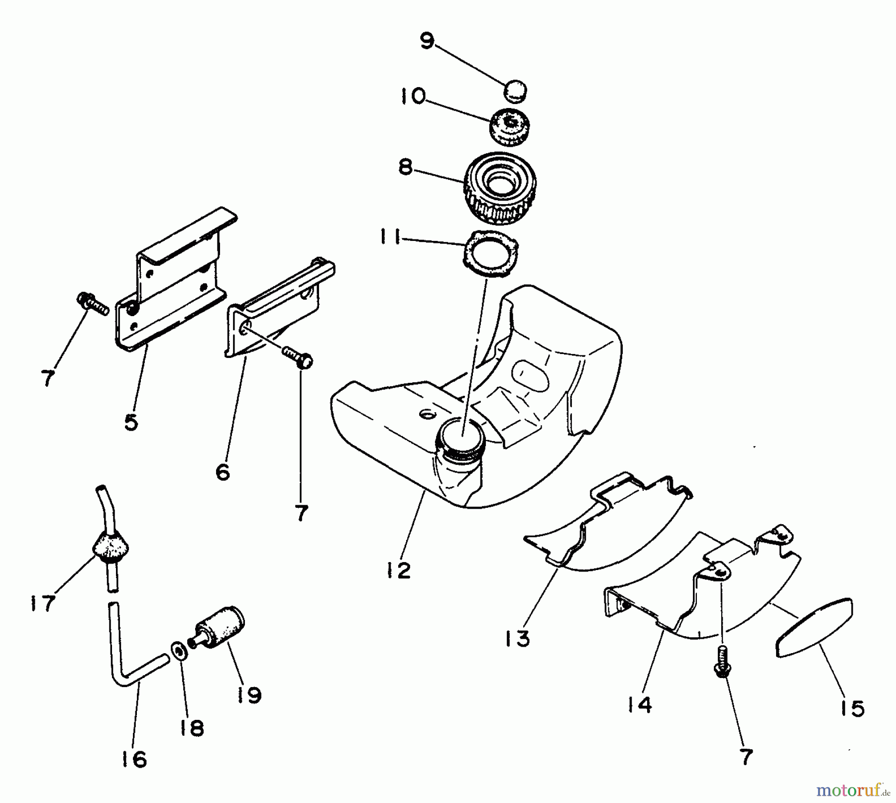 Echo Trimmer, Faden / Bürste GT-160AE - Echo String Trimmer Fuel System