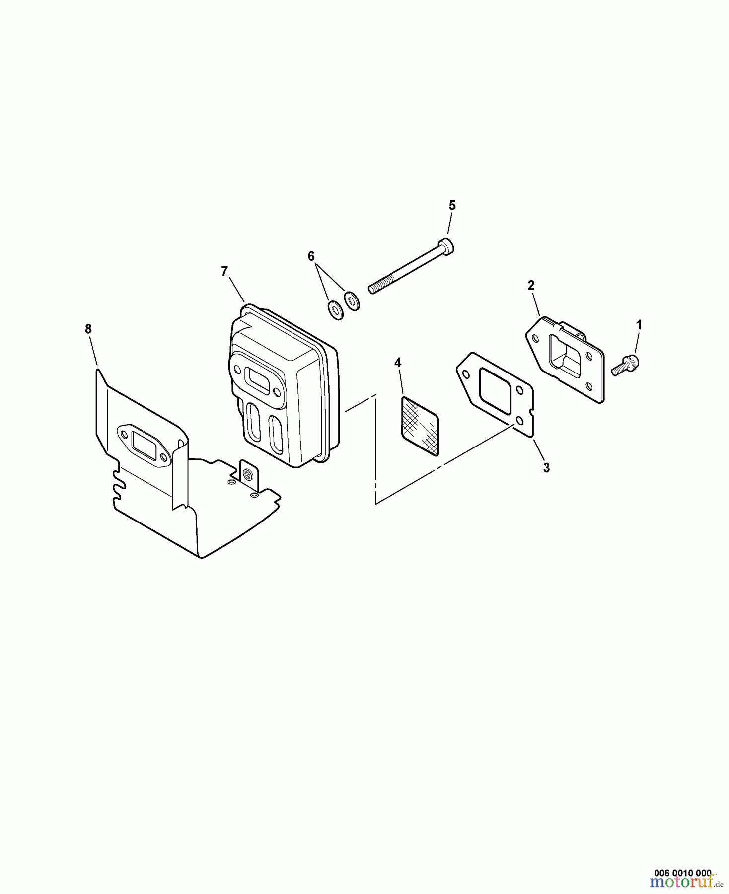  Echo Trimmer, Faden / Bürste GT-200EZR - Echo String Trimmer, S/N:07001001- 07999999 Exhaust