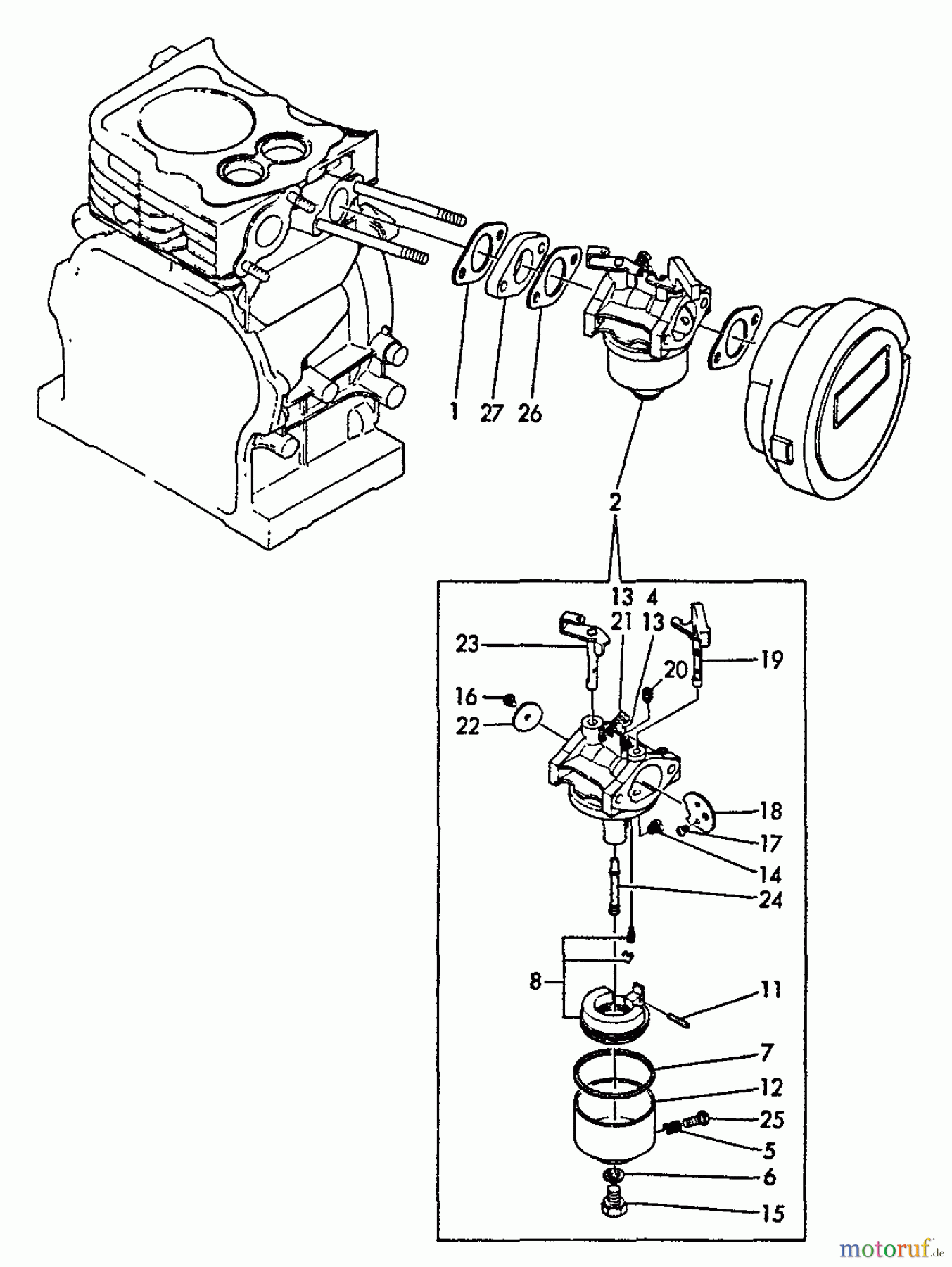  Echo Wasserpumpen TP-2000 - Echo Trash Pump Carburetor