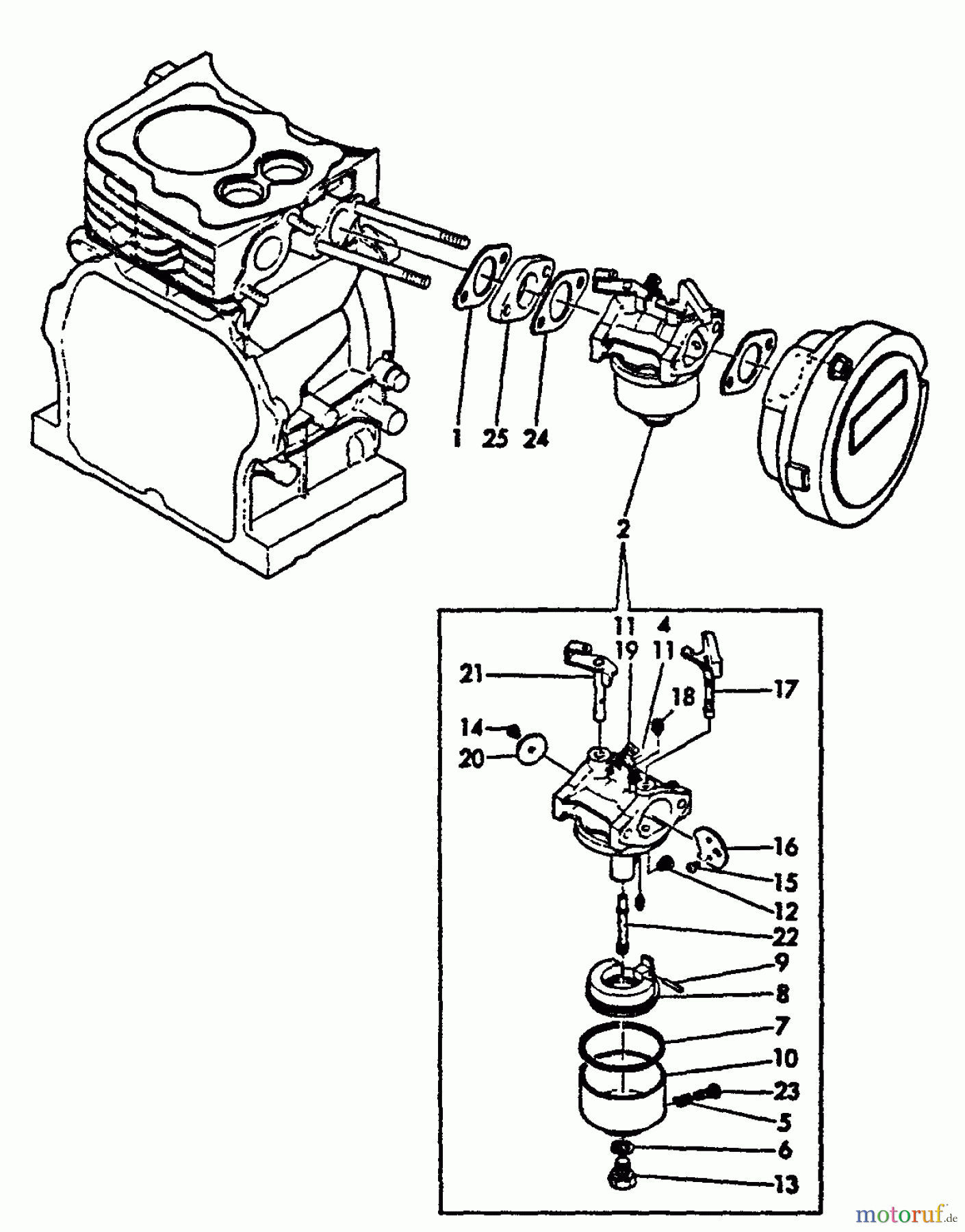  Echo Wasserpumpen WP-2000 - Echo Water Pump, S/N: A0000 - A1009 Carburetor