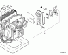 Echo PB-500T - Back Pack Blower, S/N: P02011001001 - P02011999999 Spareparts Exhaust
