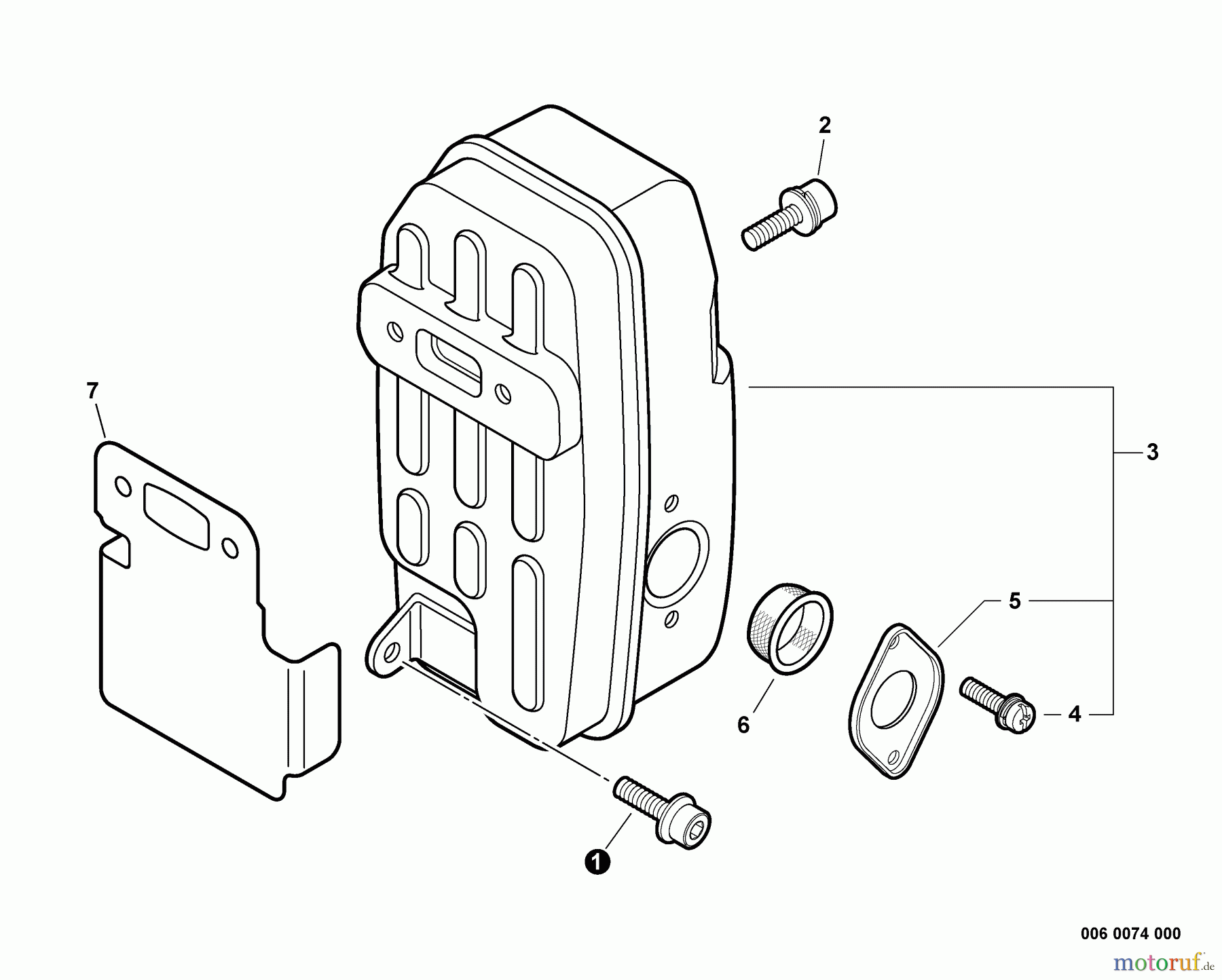  Echo Bläser / Sauger / Häcksler / Mulchgeräte	 PB-755 - Echo Back Pack Blower, S/N: P38526001001 - P38526999999 Exhaust