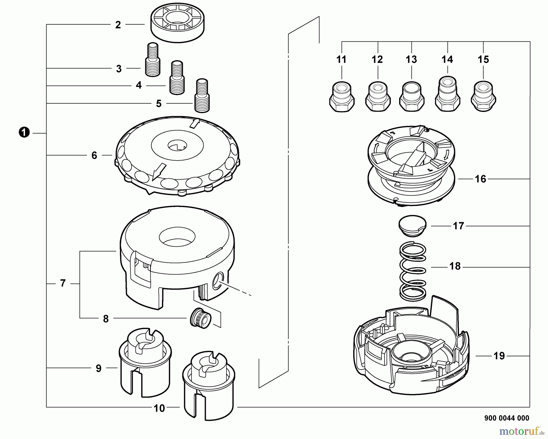  Echo Trimmer Zubehör 99944200907 - Echo Speed-Feed 400 Head SPEED-FEED 400 Trimmer Head