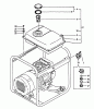 Echo EG-1500 - Portable Generator, S/N: 00000 - 03796 Listas de piezas de repuesto y dibujos Fuel Tank
