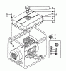 Echo EG-2300 - Portable Generator, S/N: 01001 - 03371 Listas de piezas de repuesto y dibujos Fuel Tank