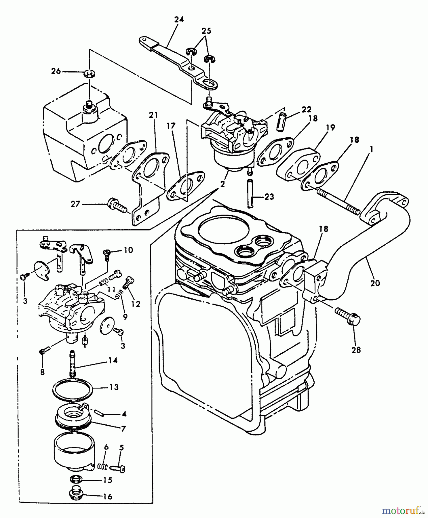 Echo Stromerzeuger EG-550 - Echo Portable Generator Carburetor