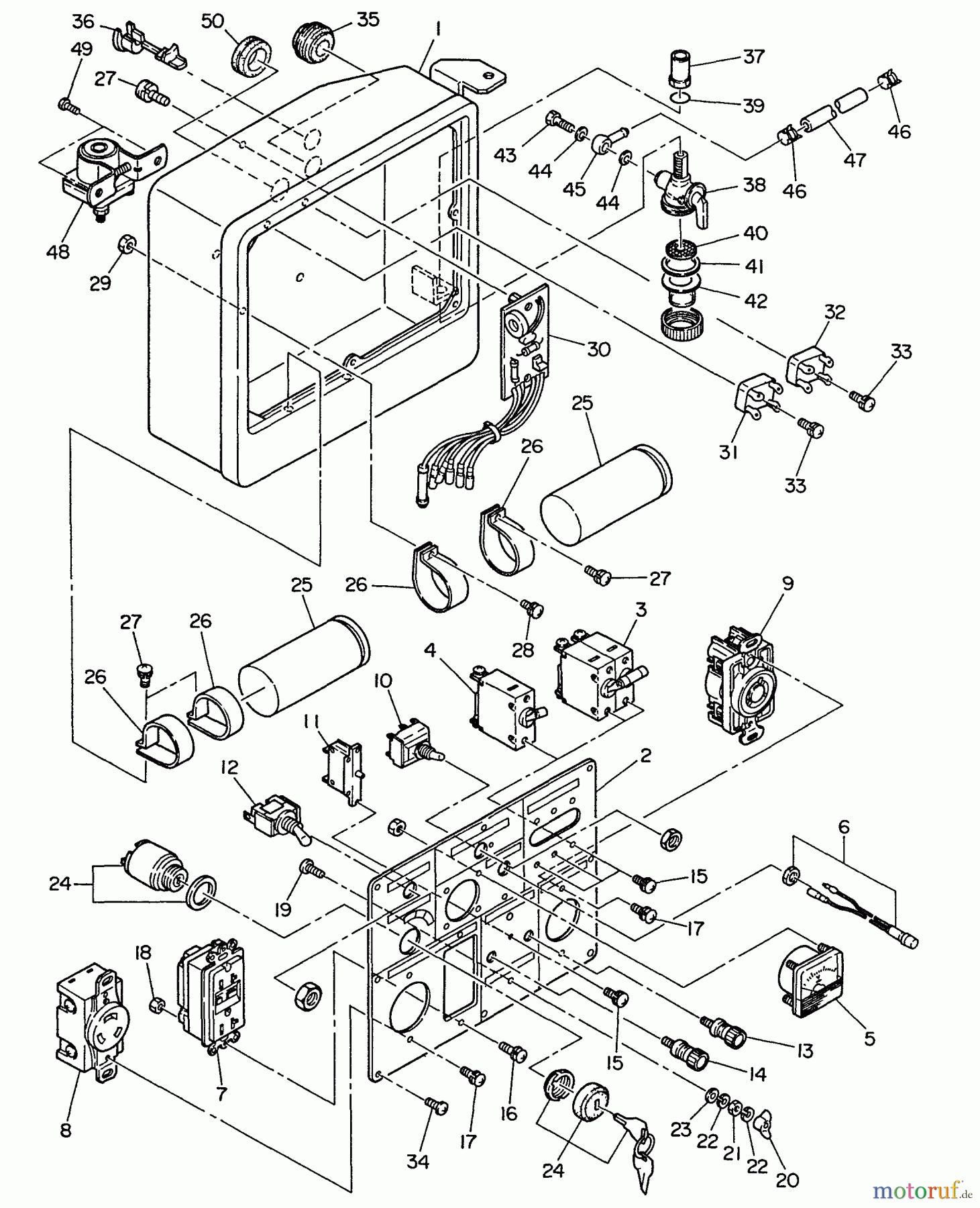 Echo Stromerzeuger EG-5500E - Echo Portable Generator Electrical Panel