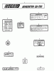 Echo EG-750 - Portable Generator Ersatzteile Labels