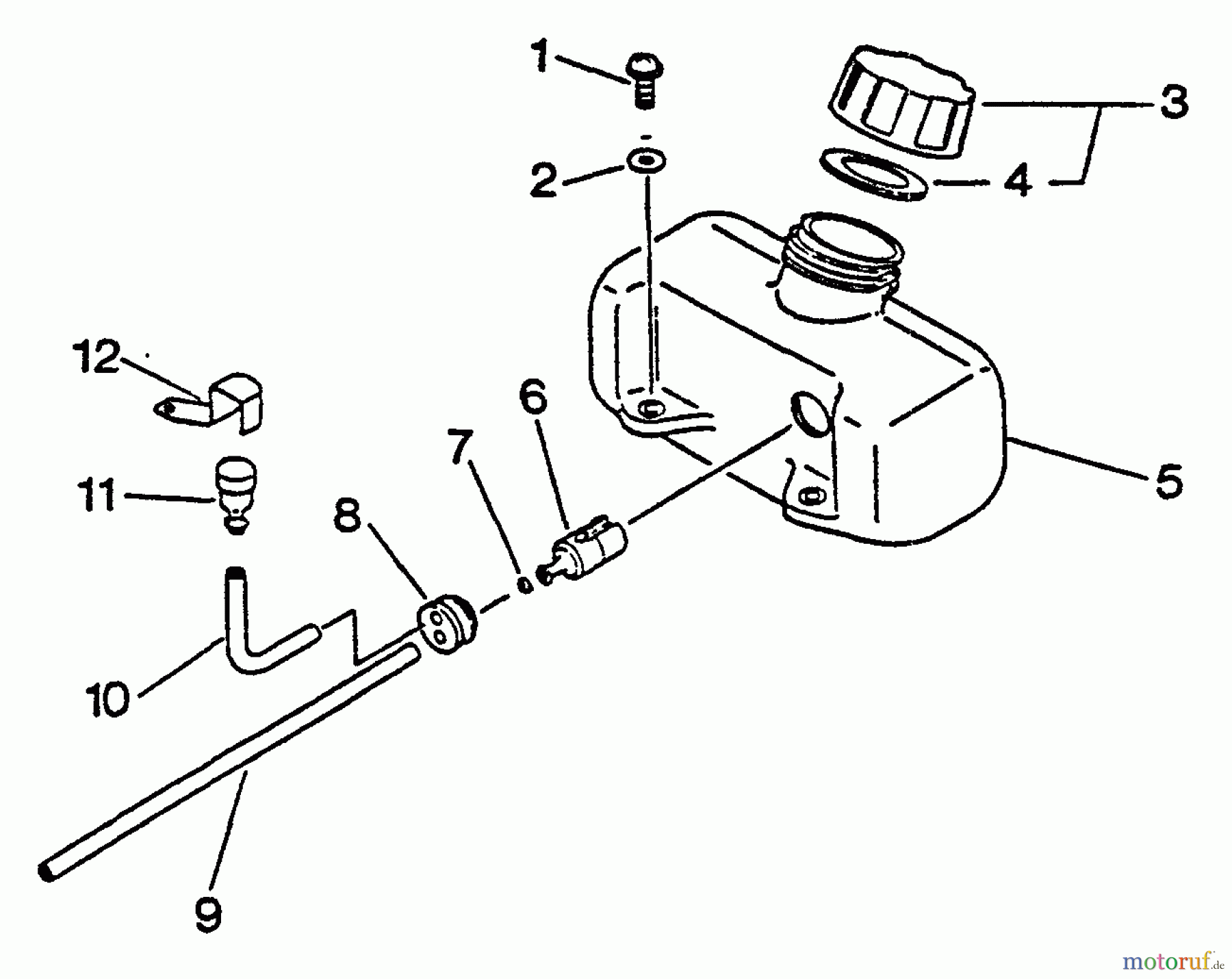  Echo Heckenscheren HC-1001 - Echo Hedge Trimmer, S/N: 017001 - 024000 Fuel System