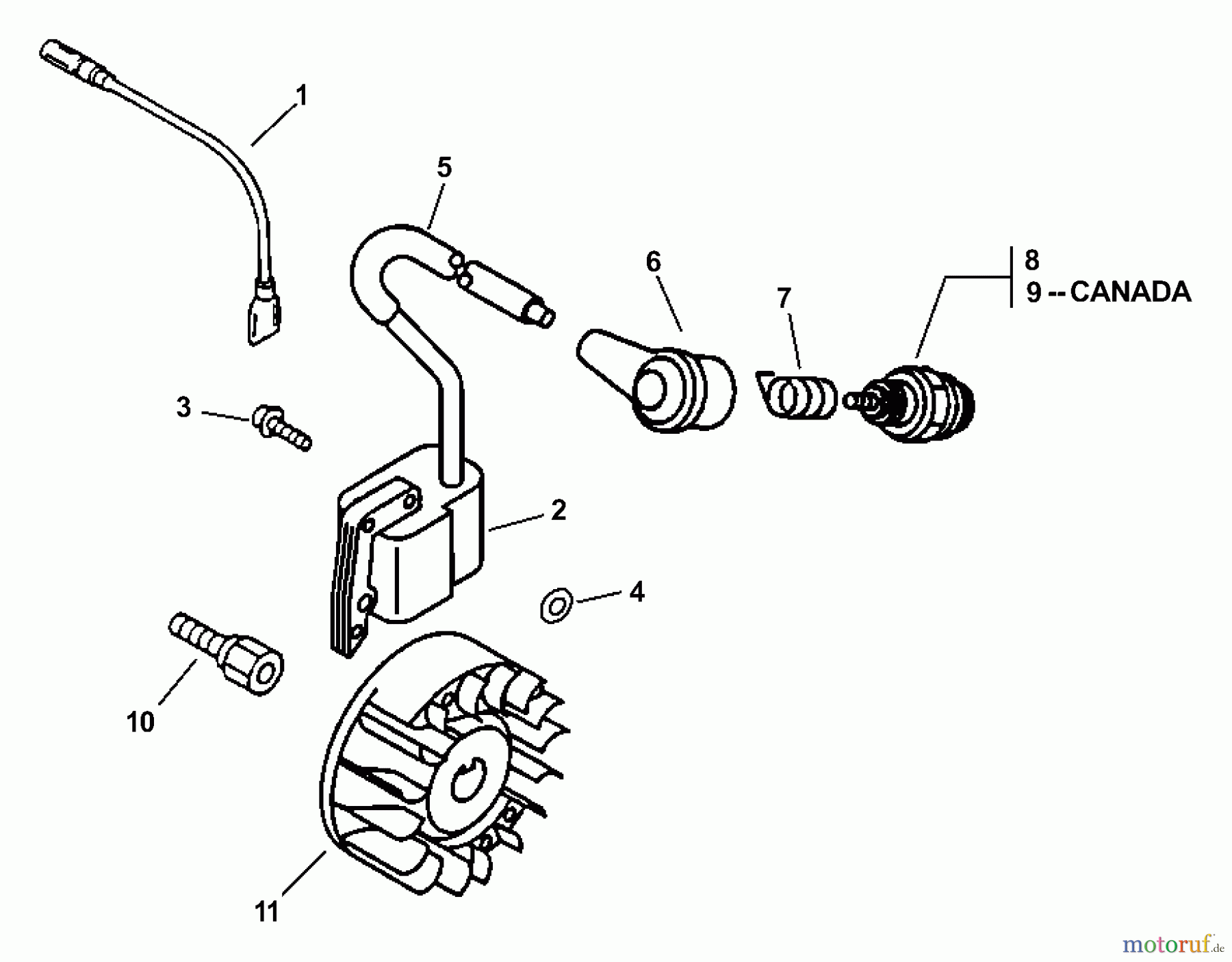  Echo Bläser / Sauger / Häcksler / Mulchgeräte	 ES-2400 - Echo Shredder/Vacuum (Type 1) Ignition  S/N: 528502 - 999999