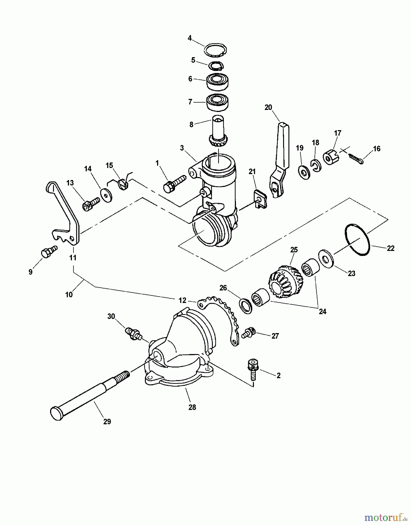  Echo Heckenscheren HCA-260 - Echo Hedge Trimmer, S/N: 06001001 - 06999999 Articulating Gear Case  S/N: 06001001 - 06001500