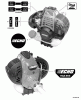 Echo HCA-265 - Hedge Trimmer, S/N: S71712001001 - S71712999999 Ersatzteile Labels
