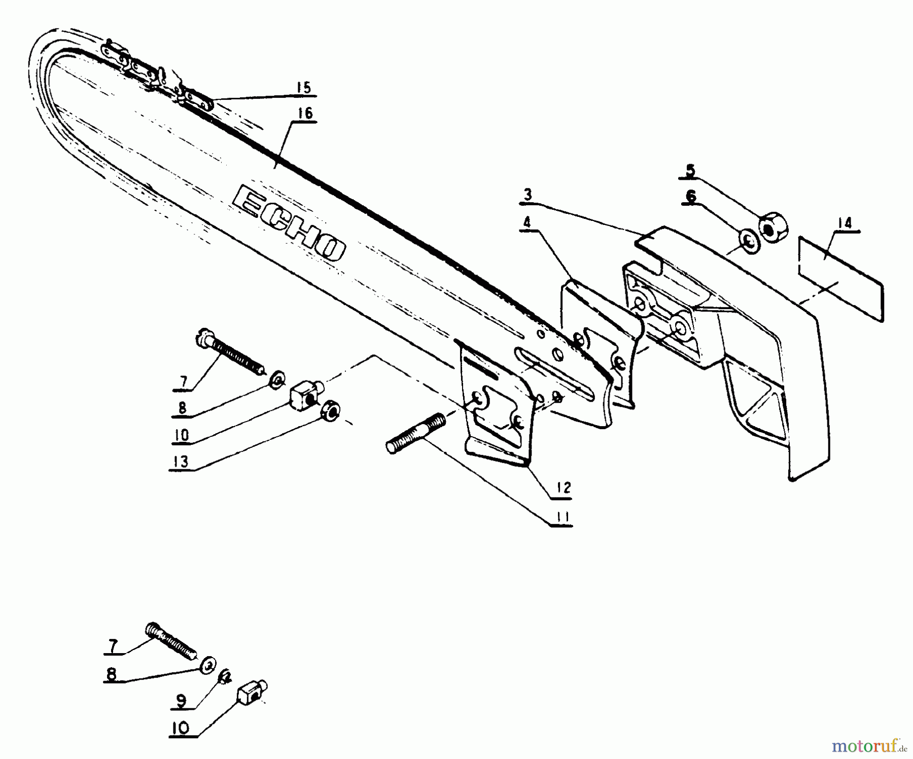  Echo Sägen, Kettensägen CS-100 - Echo Chainsaw Cutting Attachment
