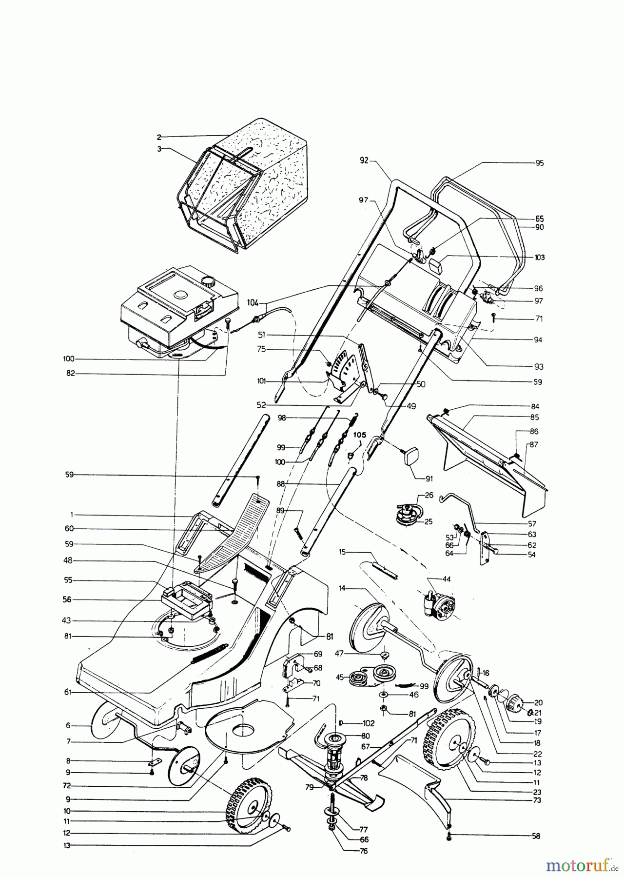  AL-KO Gartentechnik Benzinrasenmäher Saturn 46 BV Seite 1