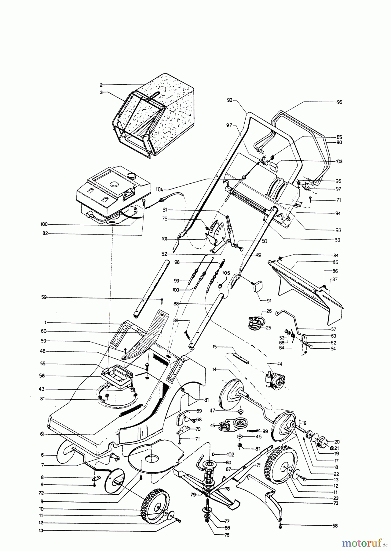  AL-KO Gartentechnik Benzinrasenmäher Saturn 46 HV Seite 1