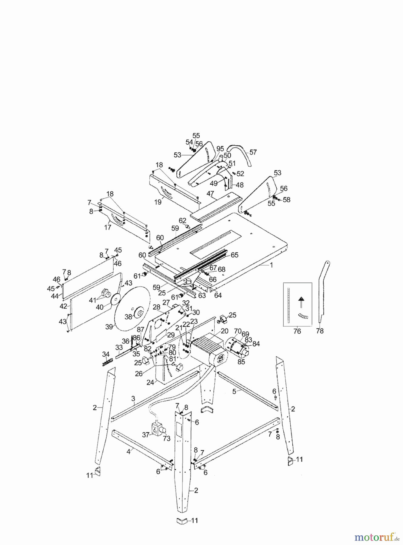  AL-KO Heimwerkertechnik Tischkreissägen TK 2000 Seite 1
