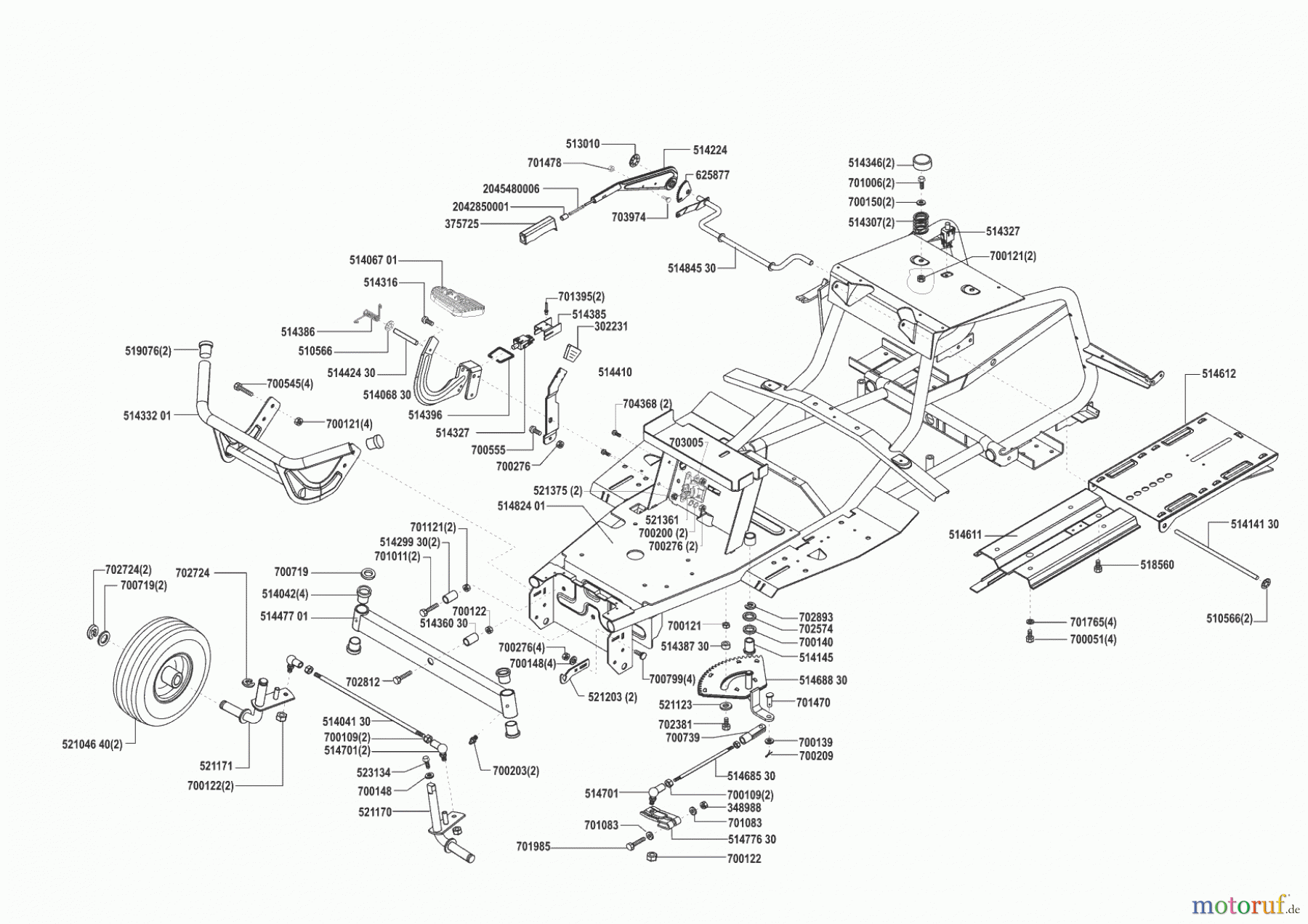  Concord Gartentechnik Rasentraktor T16-102 vor 02/2000 Seite 2