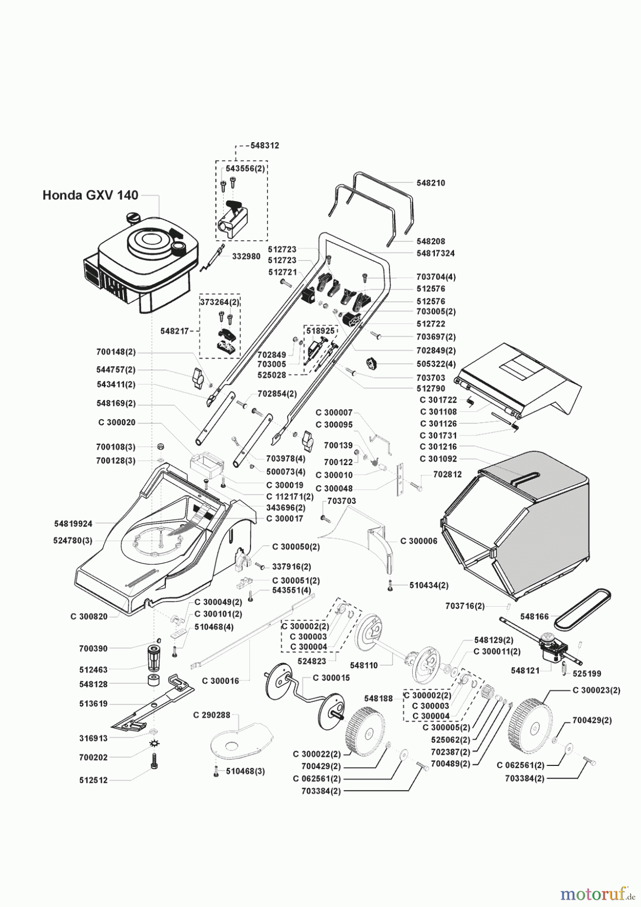  AL-KO Gartentechnik Benzinrasenmäher Saturn 46 HR vor 02/1998 Seite 1