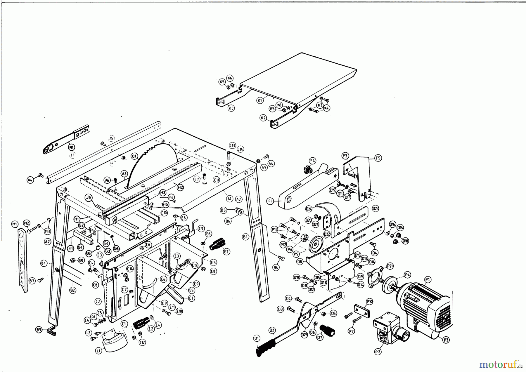  AL-KO Heimwerkertechnik Tischkreissägen NHS 4,5 / 220V Seite 1