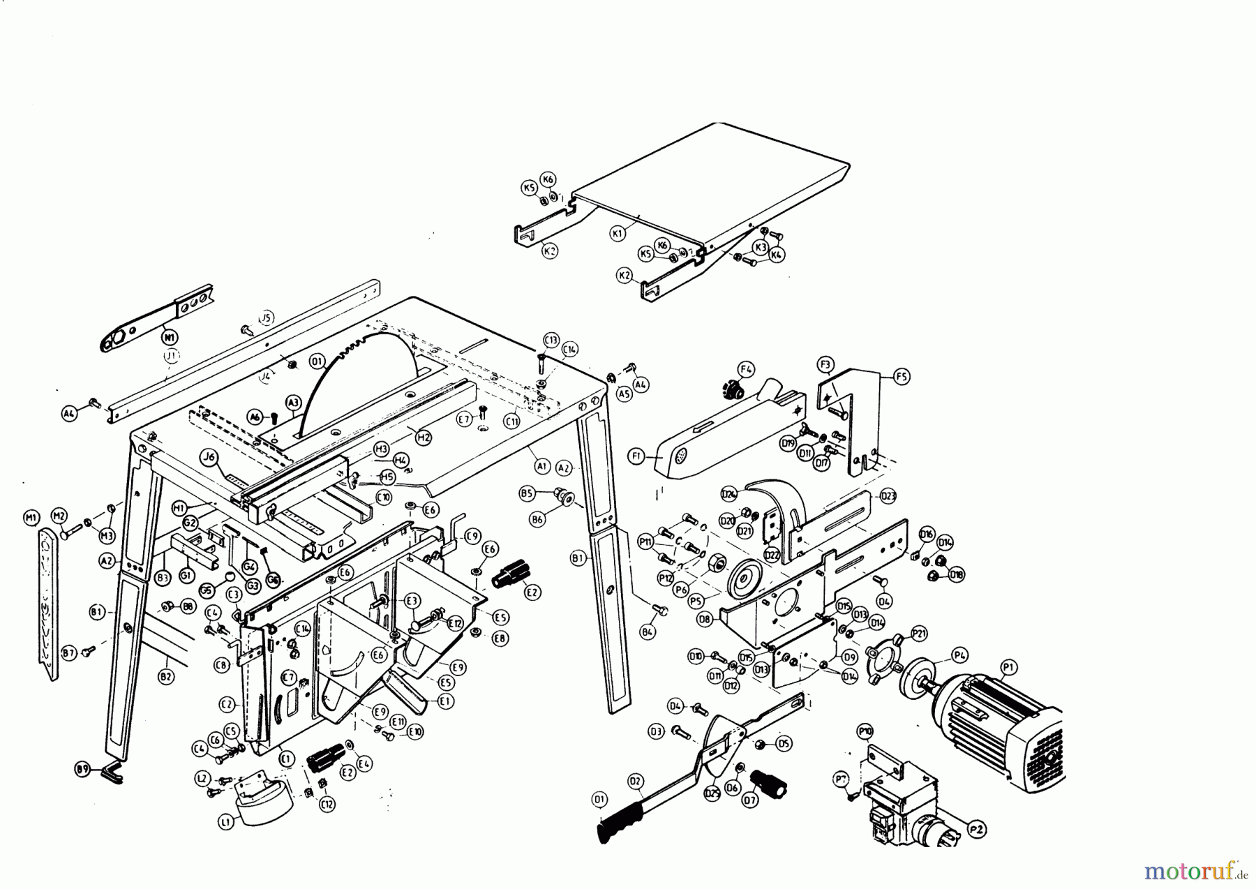  AL-KO Heimwerkertechnik Tischkreissägen NHS 4,5 / 380V Seite 1