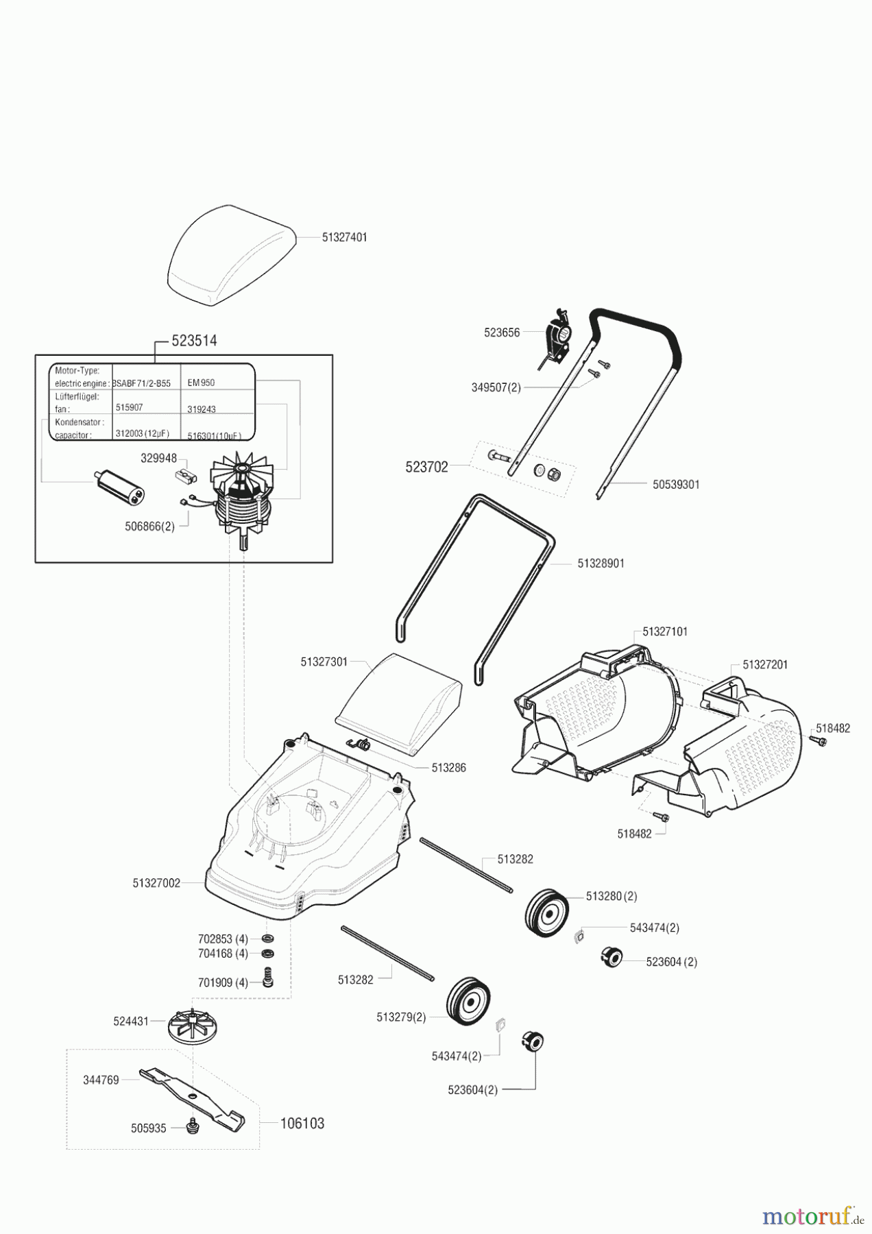  AL-KO Gartentechnik Elektrorasenmäher Classic 32 E 09/1997 - 09/1999 Seite 1