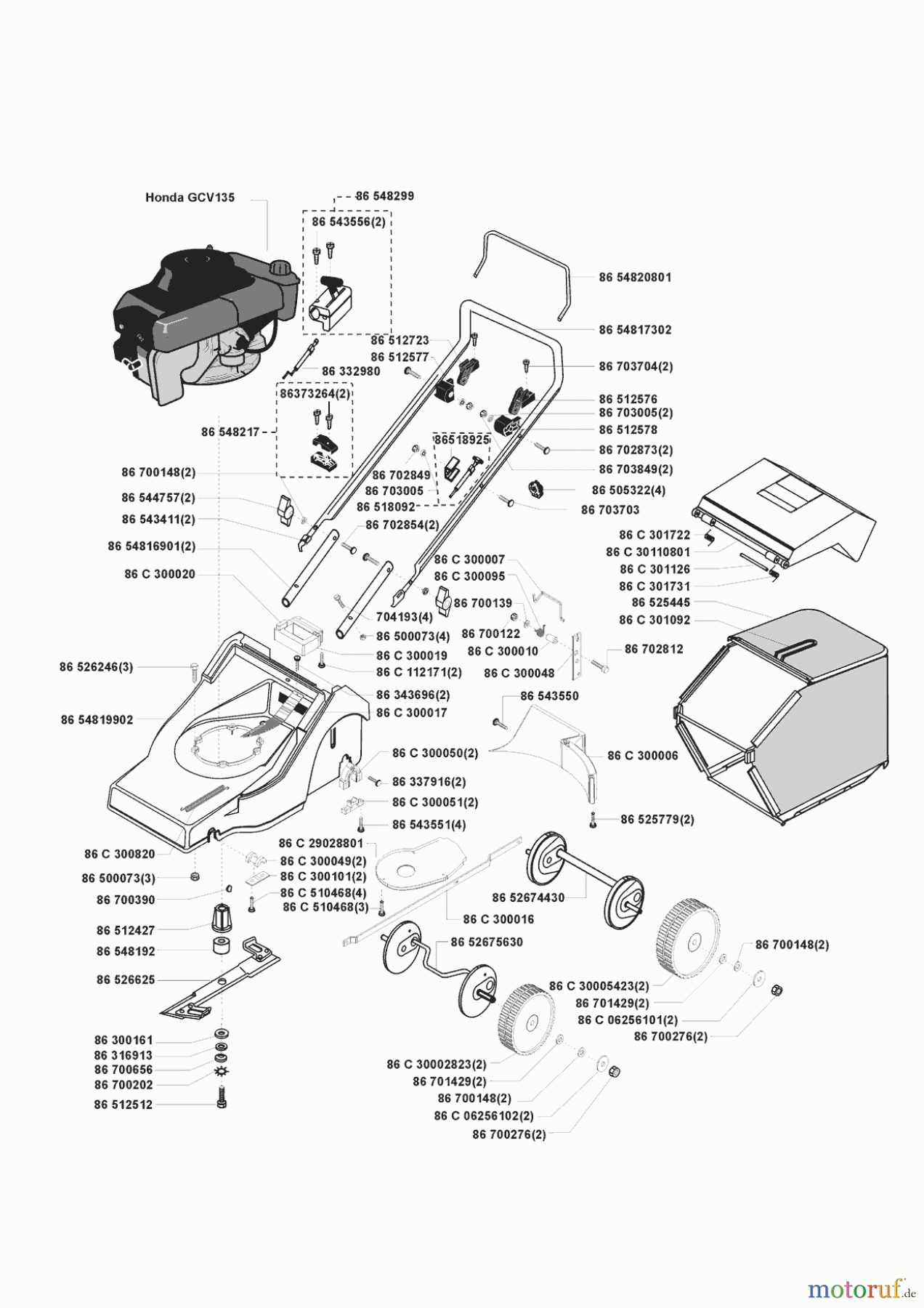  AL-KO Gartentechnik Benzinrasenmäher MB X 48 H  02/1998 Seite 1