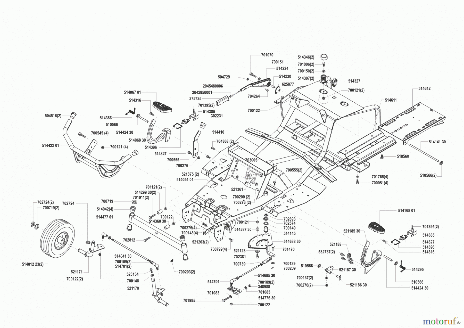  Turbosilent Gartentechnik Rasentraktor 12-75  02/2001 Seite 2