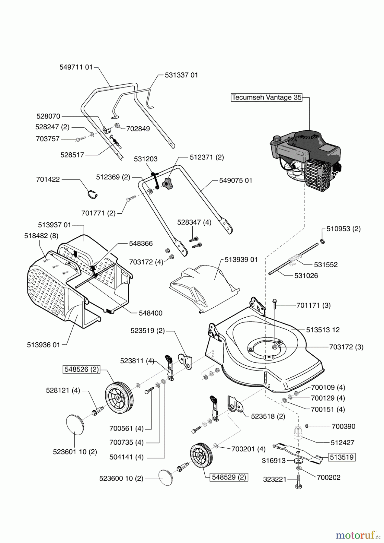  AL-KO Gartentechnik Benzinrasenmäher 40 B  ab 10/2001 Seite 1