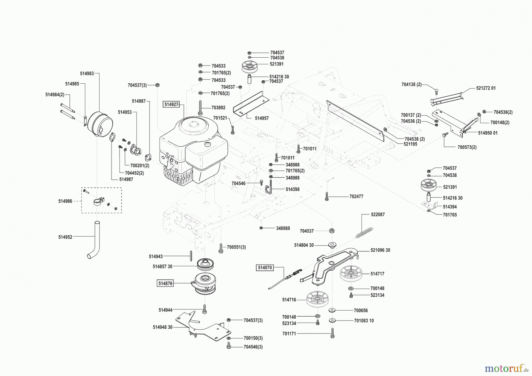  Concord Gartentechnik Rasentraktor T17-102 HD ab 10/2002 Seite 4