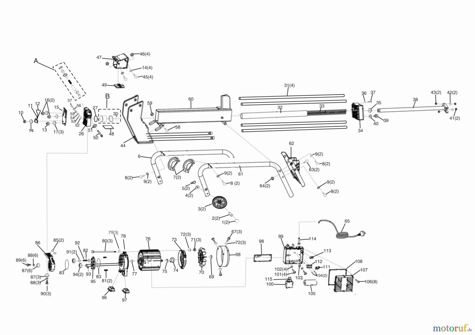  AL-KO Heimwerkertechnik Holzspalter KHS 3700 L Seite 1