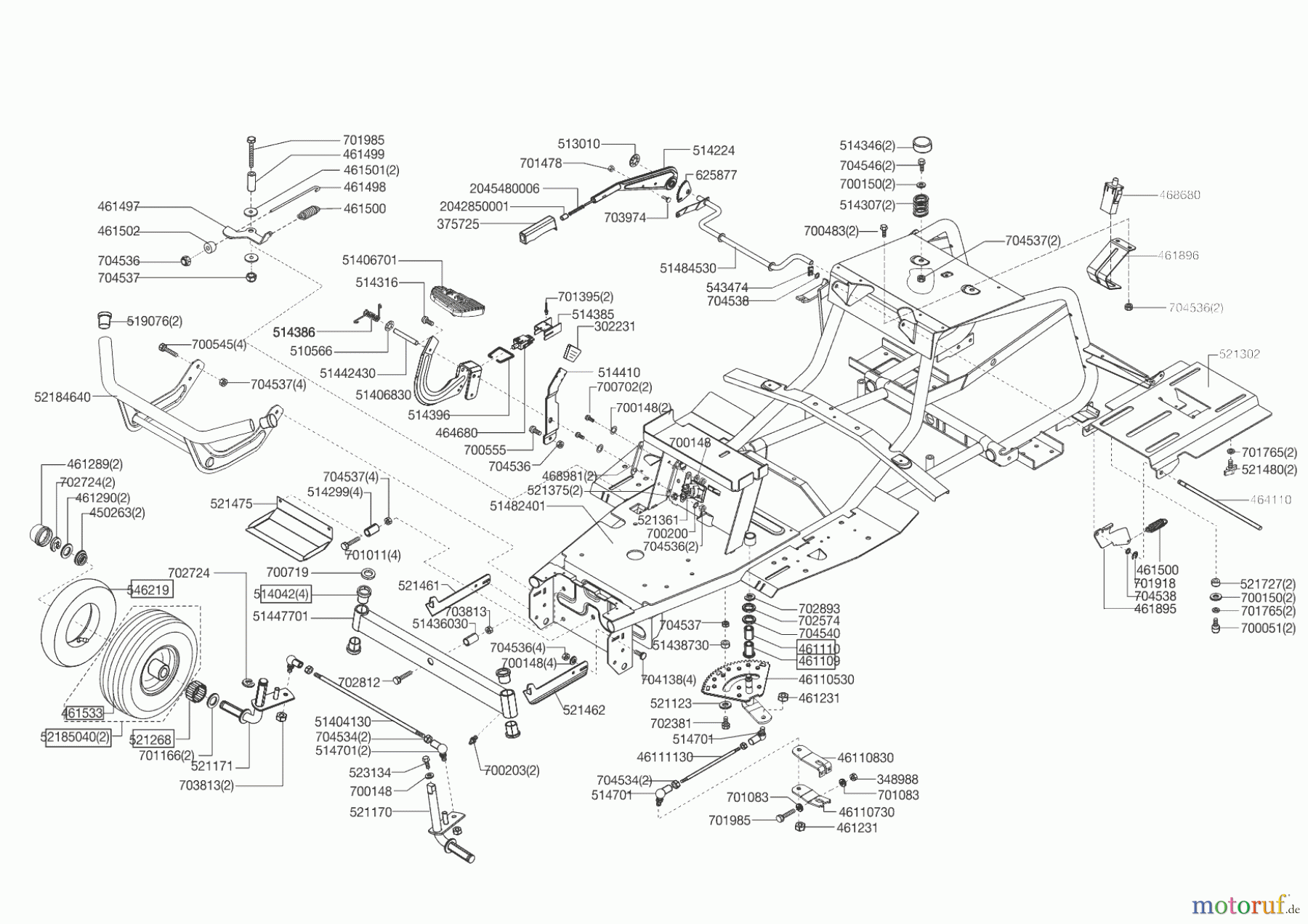  Powerline Gartentechnik Rasentraktor T 13-92 Edition Seite 2