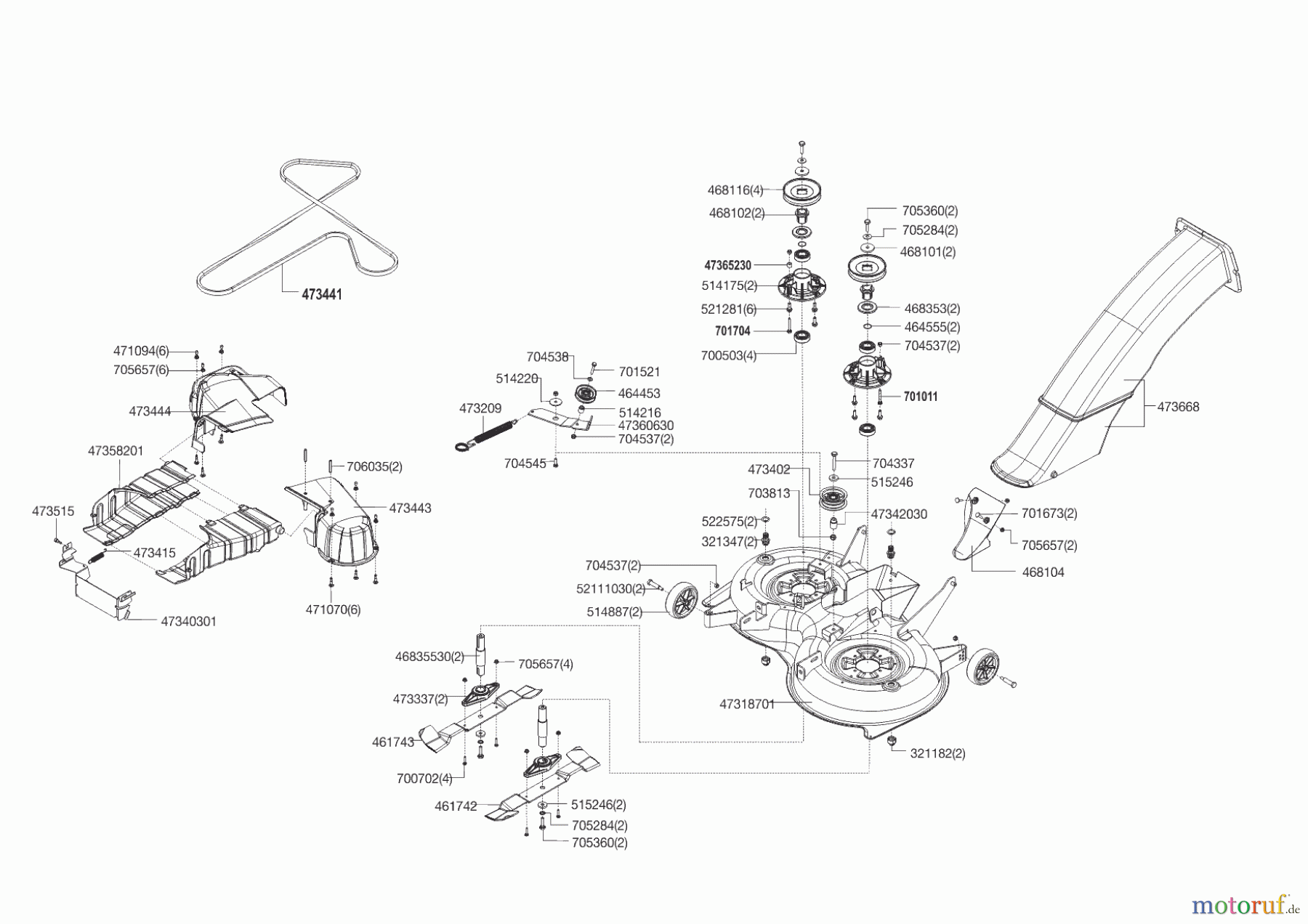  Powerline Gartentechnik Rasentraktor T 16-95.4 HD V2  09/2014 - 05/2016 Seite 6
