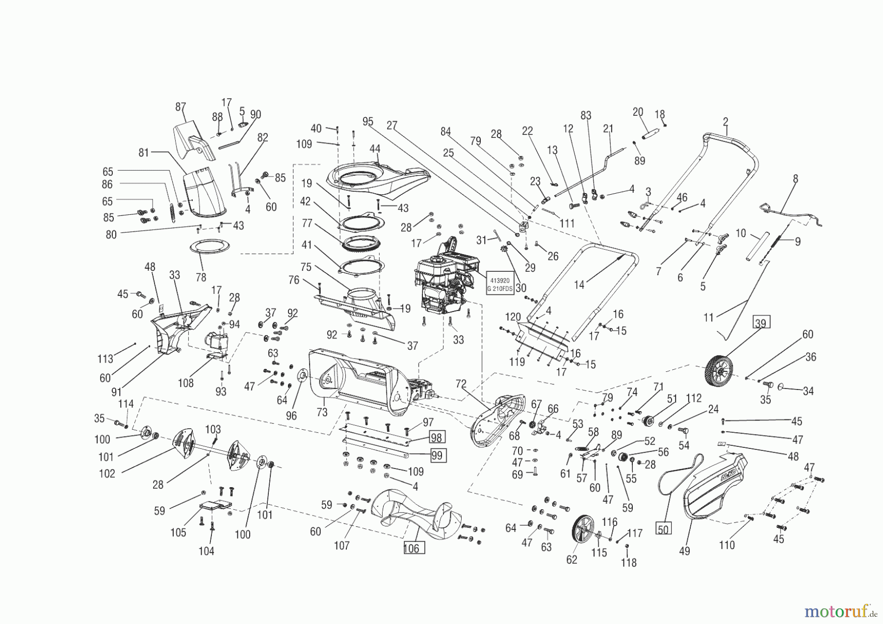  AL-KO Gartentechnik Schneefräse 55 E Snowline  ab 04/2015 Seite 1