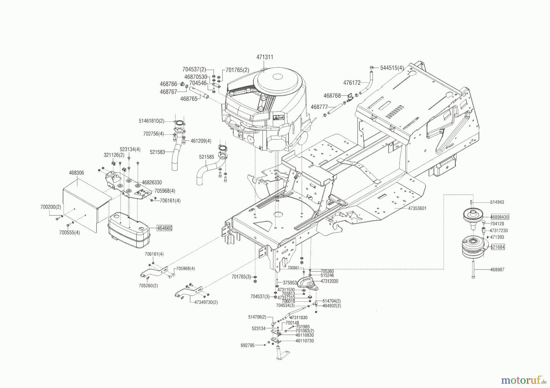  Powerline Gartentechnik Rasentraktor T 16-95.4 HD V2  ab 05/2016 Seite 2