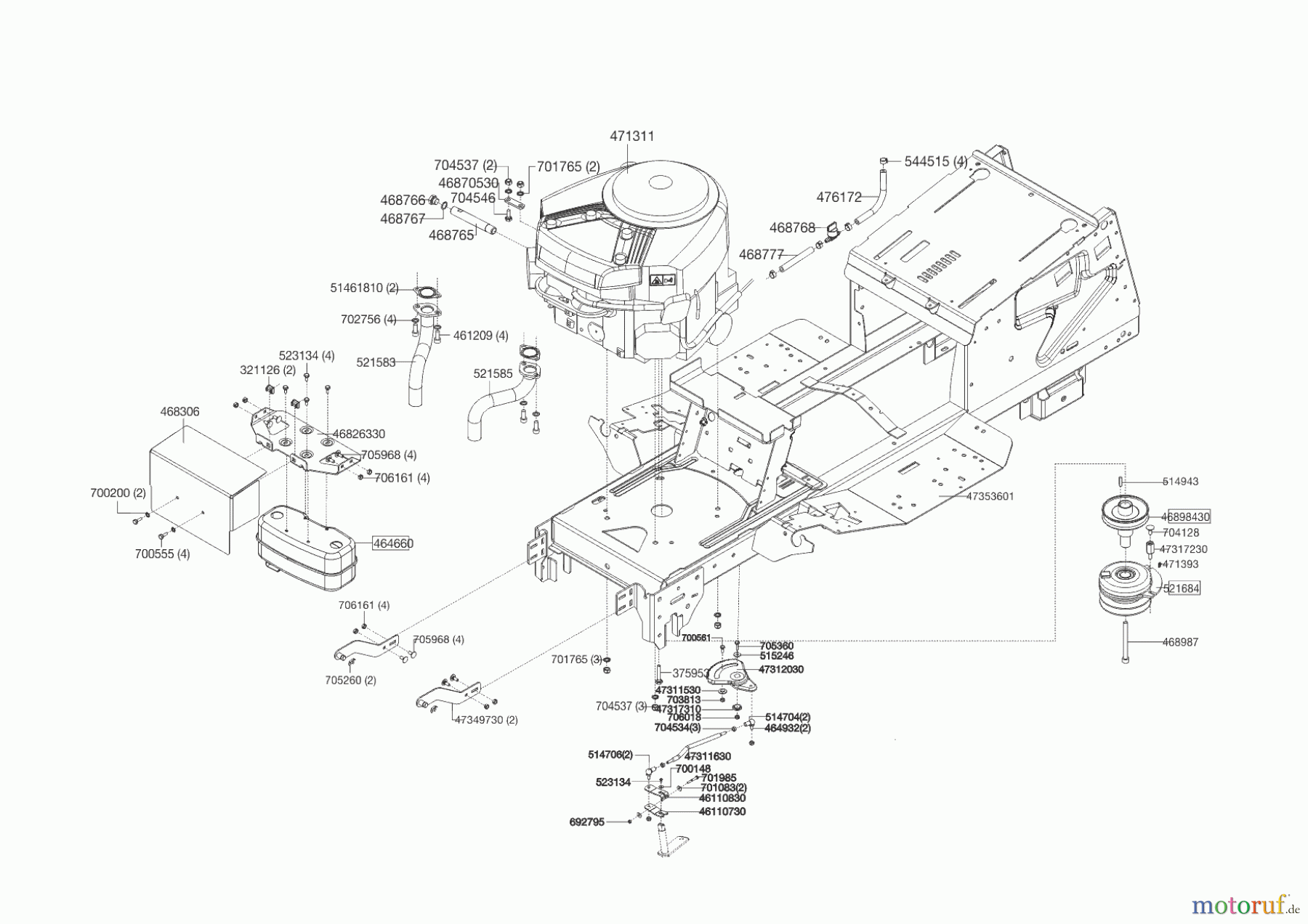  Powerline Gartentechnik Rasentraktor T 16-95.4 HD V2  ab 09/2016 Seite 2