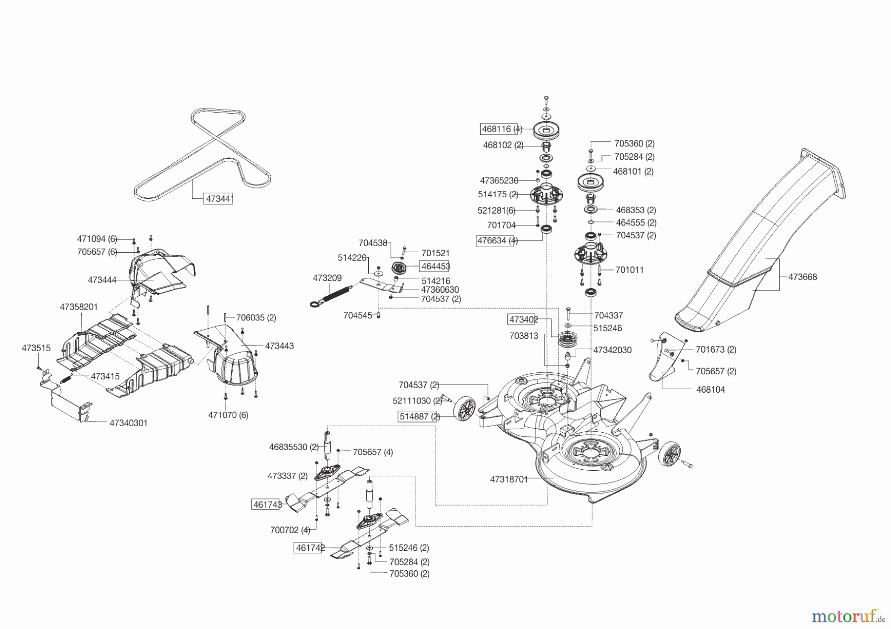  Powerline Gartentechnik Rasentraktor T 16-95.4 HD V2  ab 09/2016 Seite 6