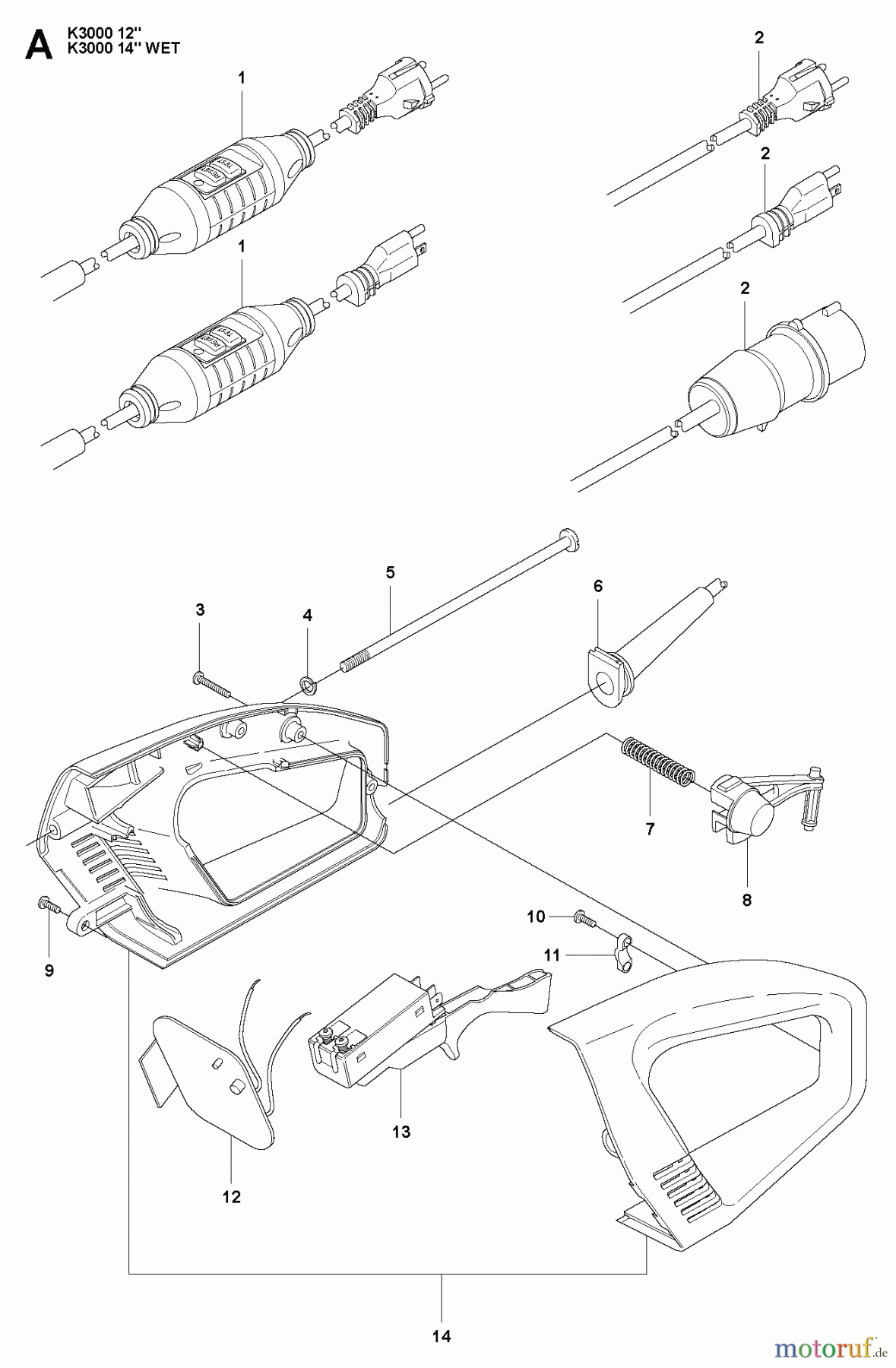  Trennschneider, Cut-Off K3000, 2008-05 HANDLE #2