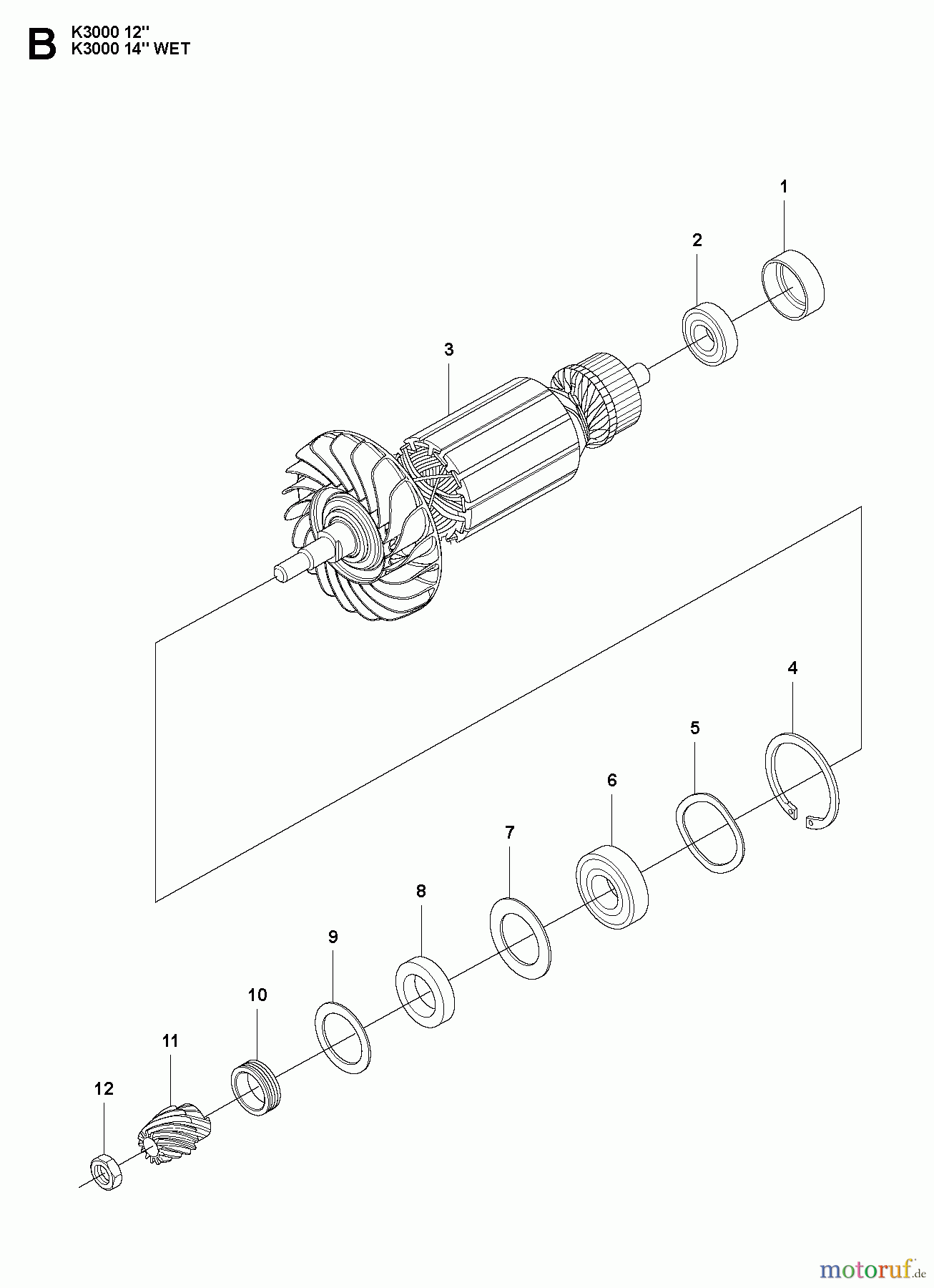  Trennschneider, Cut-Off K3000, 2009-05 MOTOR