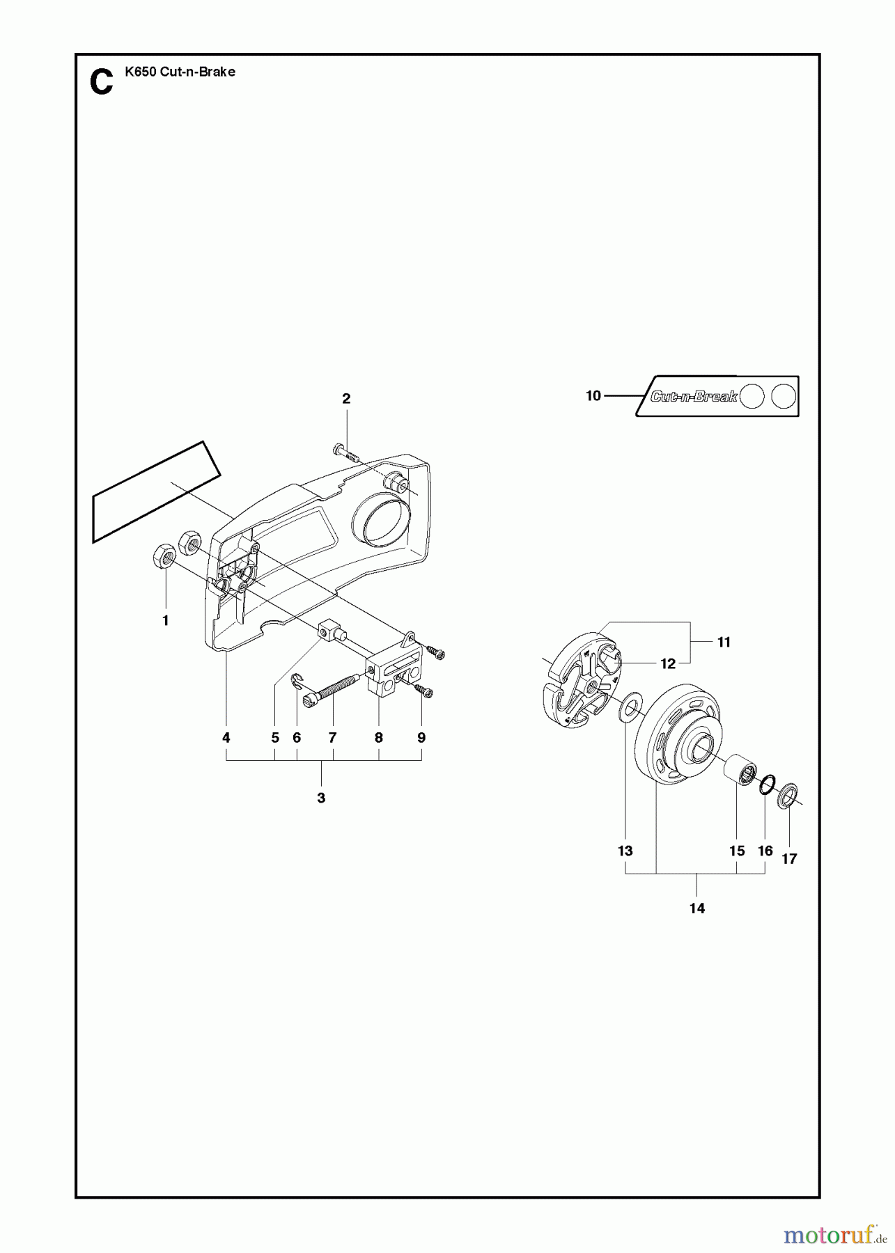  Trennschneider, Cut-Off K650 Cut-n-Break, 2007-01 CLUTCH