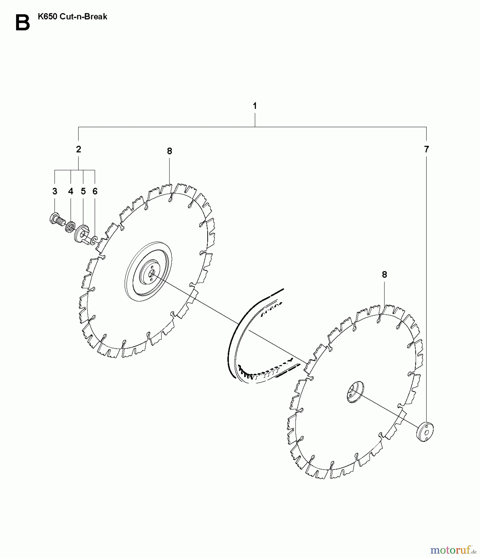  Trennschneider, Cut-Off K650 Cut-n-Break, 2007-01 CUTTING BLADE